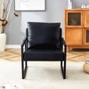 XINGHANZHENXUAN Classic PU Leather Sofa with Metal Frame, Accent Chair for Living Room, Office & Bedroom - 2 of 4