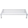 Aluminum Dunnage Rack 24 in x 14 in x 12in, 1000 LB Capacity, Low Shelf for Storage Off The Floor in Kitchens, Supermarkets, and Grocery Stores - 4 of 4
