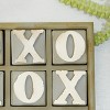 Transpac 9 Inch White Wood Tic Tac Toe Game Stylish Tabletop Decor Gift for Hostess Easy Care Indoor Use - 4 of 4