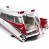 1959 Cadillac Eldorado Ambulance Red and White 1/18 Diecast Model by Auto World - 4 of 4