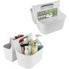 J&V TEXTILES Portable Shower Caddy, Bathroom Organizer Basket, Perfect Size for Dorm/College, Plastic Bath Tote, Dries Quickly with Drainage Holes - 4 of 4