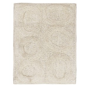 Super Soft Cotton Non-Skid Back Bath Rug 20" x 30" Ivory by Castle Hill London - 1 of 3