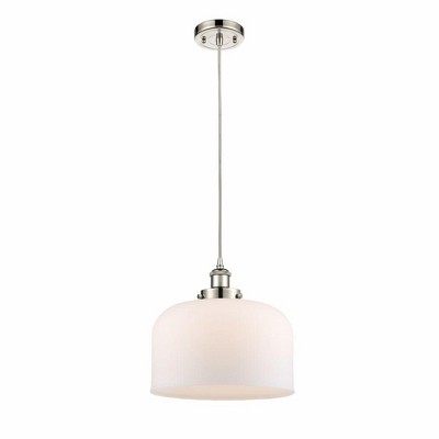 Bell - 1 Light Cord Hung Mini Pendant In Industrial Style-11.38 Inches Tall and 12 Inches Wide