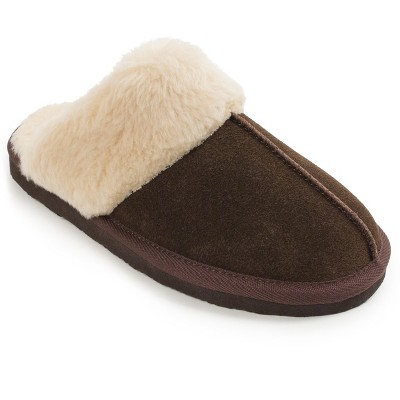 minnetonka chesney suede mule slipper