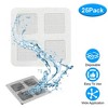 iMountek  25 Pack Disposable Floor Drain Stickers - Shower, Sink & Bathtub Hair Catcher Mesh Strainers** Grey - 3 of 4
