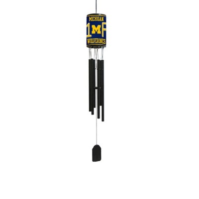 NCAA Wind Chime, #1 Fan with Team Logo - Michigan Wolverines