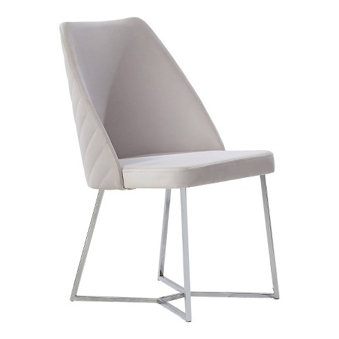 Grey dining chairs online microfiber