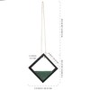 AuldHome Design Artificial Floral Pick Hanging Vases 3pk; Boho Farmhouse Style Wood Faux Plant Greenery Hangers Wall Decor - 3 of 4