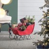 KWPZQEB Iron Christmas Santa Sleigh Basket, Farmhouse Distressed Christmas Santa Sleigh Holiday Tabletop, Vintage Indoor Classic Christmas Decoration - 3 of 4