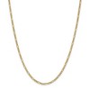 Black Bow Jewelry 2.5mm 14k Yellow Gold Hollow Figaro Chain Necklace - 2 of 4