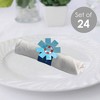 Big Dot of Happiness Shark Zone - Jawsome Shark Party or Birthday Party Paper Napkin Holder - Napkin Rings - Set of 24 - 2 of 4