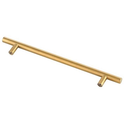 Modern Brushed Brass Bar Pull Set with Mounting Hardware