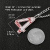 Baseball Initial Pendant Necklace Inspiration Baseball Jersey Number 0-9 Charms Stainless Steel Necklace - 4 of 4