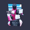 Juniors Womens Squid Game Masked Photos T-Shirt - 2 of 4
