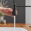 Single-Handle Pull-Down Sprayer 3 Spray High Arc Kitchen Faucet With Deck Plate - 4 of 4
