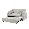 AZL1 Life Concept Sofas Pull Out Sleep Bed Loveseats Sofa Couch with Backrest for Living Room, Bedroom, Apartment, Office, Beige, 55.1"*36.2"*31.5" - 4 of 4