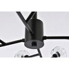 Elegant Lighting Graham 12 - Light Pendant in  Black - 2 of 4