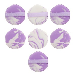 Unique Bargains Dual Color Teardrop Face Makeup Sponge 7 Pcs - 1 of 4