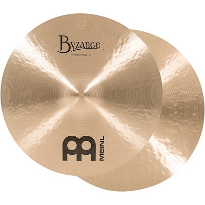 MEINL Byzance Traditional Medium Hi-Hat Cymbal Pair Level 2 16 in. 194744293719