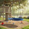 Gymax 60Inch Adjustable Oval Saucer Tree Swing for Kids Outdoor Giant Platform w/ 700 lbs Capacity for Backyard Multi-color/Blue - 4 of 4
