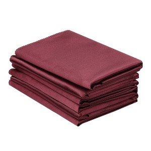 Unique Bargains Restaurant Wedding Banquet Sateen Napkins 20 x 20 Inches 6 Pcs - 1 of 4