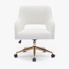 WestinTrends Genevieve Mid-Century Modern Swivel Office Chair With Wheels - 4 of 4