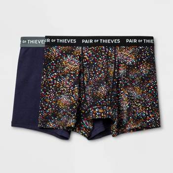 Pair of Thieves Men's AMZ Exclusive 3 Pack Brief, Black/Guava, - Import It  All