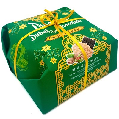 Chiostro di Saronno Dubai-Style Chocolate Panettone Hand Wrapped 28.2 Oz. (800 G.)