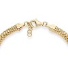 Miabella 18K Gold Over Sterling Silver Italian 5mm Mesh Link Chain Bracelet for Women, 925 Made in Italy - 3 of 4