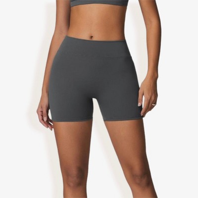 Anna-Kaci Active Women's High Waist Compression Workout Shorts for Running and Yoga