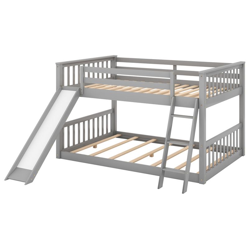 Wood Bunk Bed with Convertible Slide and Ladder-ModernLuxe, 5 of 12