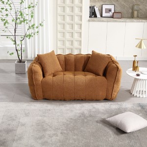 SYFERLORY Soft beanbag chair with high resilience foam core for two people. - 1 of 4