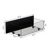 VECELO Full/Queen Size Underbed Storage Drawers, Set of 4, Black/Brown - 3 of 4