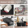 Fortune Candy 7'' Tall Multifunctional 2-Tier Dish Drying Rack For Kitchen(Black) - 2 of 4