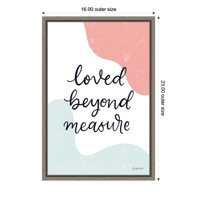 Blush Nursery II Distressed Greywash Canvas Wall Art for Kids