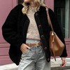 Coolmee Women's Winter Coats Long Sleeve Button up Fuzzy  Jackets Outerwear Fall Fashion Clothes - 3 of 4