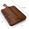 Brazos Home Dark Walnut Cutting Board, Large 16 x 8 in, Ideal for Chopping & Serving - 2 of 4