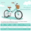 Safstar 18" Kid's Bike with Height-Adjustable Handlebar & Saddle, Handbrake & Coaster Brake, Detachable Training Wheel, Gift for 4-8 Years Old Kids - 2 of 4