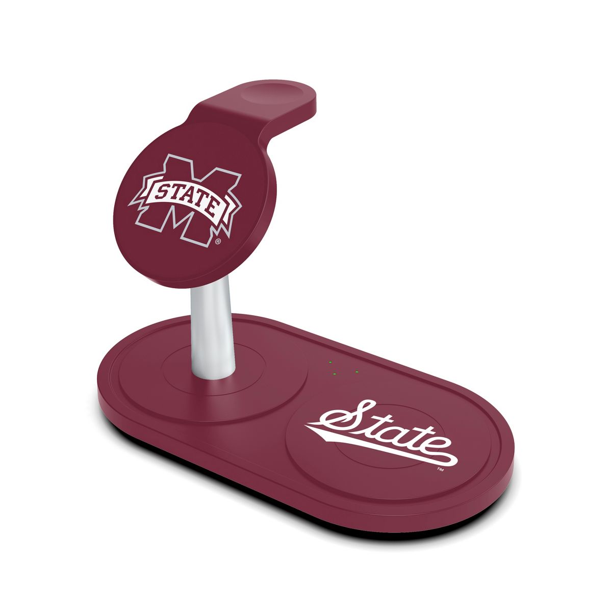 SOAR NCAA 3-in-1 Wireless Charging Station- Mississippi State Bulldogs