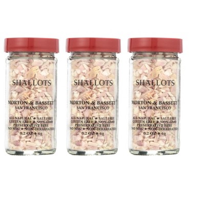 Morton & Bassett Shallots - 3 pack, 0.2 oz