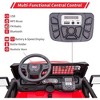 24V Kids Ride on 2 Seaters Electric Car with Remote Control, 2 * 120W Motors Battery Powered 20" Extra Large Seats, Red - 3 of 4