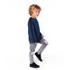Deux par Deux Boy Super Soft Flat Back Rib Sweatshirt Dark Steel Blue - 2 of 4