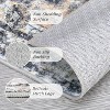 Large Vintage Medallion Rug, Low Pile Non-Slip Washable Traditional Carpet for Living Room, Bedroom, Dining Room - 4 of 4
