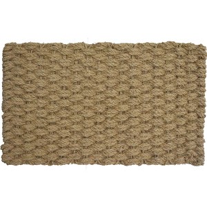Gardenised Heavy Duty Coco Coir Doormat with Non Slip PVC Baking Embossed Welcome Design Coconut Fiber Floor Mat 18x30" - 1 of 4