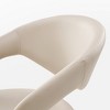 Modern Unique Design Dining Chairs Set of 2, Beige,20.06"D x 17.93"W x 33.06"H - 2 of 4