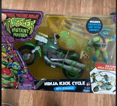 Teenage Mutant Ninja Turtles: Mutant Mayhem Ninja Kick Cycle With Leonardo  Action Figure : Target