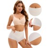 INSPIRE CHIC 3 Packs Women's High Waist Tummy Control Underwear Full Coverage Briefs Flatten Ladies Panties - 3 of 4