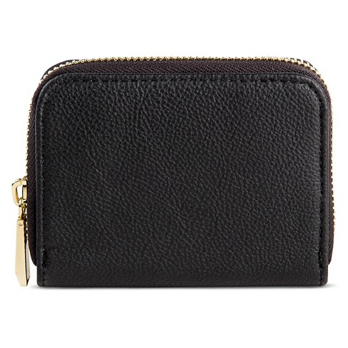 Women S Small Square Wallet A New Day Black Target