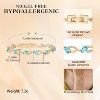 Eternity Bracelet Blue Cubic Zirconia, Sapphire Bracelet, 18K Gold Plated Hypoallergenic Bracelets -7.48inch/190mm - 3 of 4