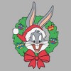 Boys Looney Tunes Happy Bugs Christmas Wreath T Shirt - 2 of 4